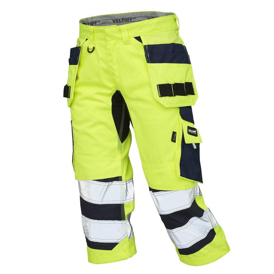 Hi-Vis Three-Quarter Length Reflective Trousers