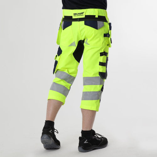 Hi-Vis Three-Quarter Length Reflective Trousers