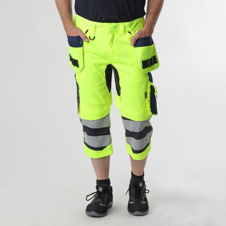 Hi-Vis Three-Quarter Length Reflective Trousers