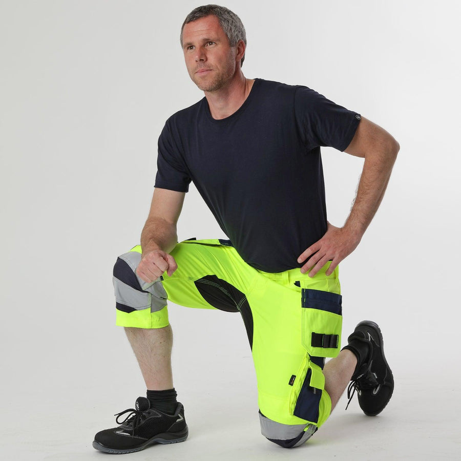 Hi-Vis Three-Quarter Length Reflective Trousers